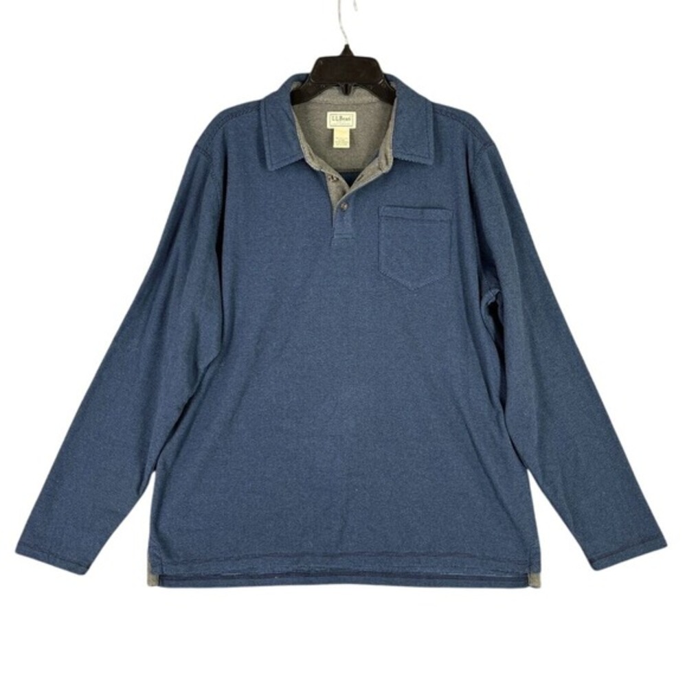 LL Bean Traditional Fit Pullover Polo Shirt Men L Workwear Outdoor Office Casual